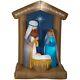 Inflatable Nativity W Archway Airblown Scene Traditional Yard Pre-lit 6.50 Ft
