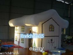 Inflatable Santa Grotto Inflatable Christmas House with Print Windows