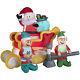 Inflatable Santa Sleigh Elf Christmas Blow Up Outdoor Holiday Decoration Animate