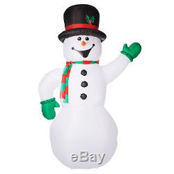 Inflatable Snowman Frosty 10 Ft Blow Up Christmas Holiday Lawn Decoration