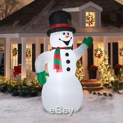 Inflatable Snowman Frosty 10 Ft Blow Up Christmas Holiday Lawn Decoration Large