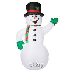 Inflatable Snowman Frosty 10 Ft Blow Up Christmas Holiday Lawn Decoration Large