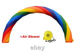 Intbuying 26X10 Foot Inflatable Rainbow Advertising Arch with Air Blower