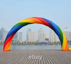 Intbuying 26X10 Foot Inflatable Rainbow Advertising Arch with Air Blower