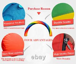 Intbuying 26X10 Foot Inflatable Rainbow Advertising Arch with Air Blower
