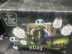 Jack Skellington Air Blown Screen Living Projection Halloween Inflatable Gemmy