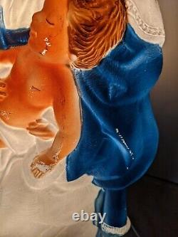 Jesus Mary and Joseph Blow Mold Christmas Decor TPI Plastics 1997 Made in Canada