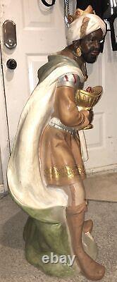LARGE 42 Outdoor Nativity Statue King/ Wiseman Balthazar