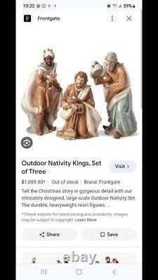 LARGE 42 Outdoor Nativity Statue King/ Wiseman Balthazar