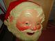 Large Vintage Blow Mold Santa Face Head 36 Lighted With Cord 1958 Works-look