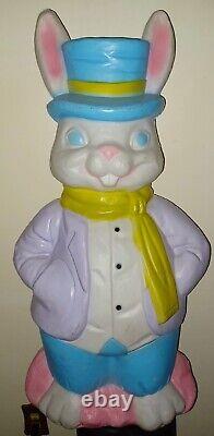 LARGE Vintage EMPIRE 36 Blow Mold Mr EASTER Bunny Peter Rabbit RARE