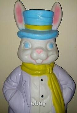 LARGE Vintage EMPIRE 36 Blow Mold Mr EASTER Bunny Peter Rabbit RARE