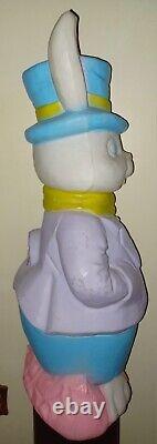 LARGE Vintage EMPIRE 36 Blow Mold Mr EASTER Bunny Peter Rabbit RARE