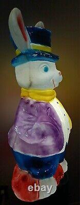 LARGE Vintage EMPIRE 36 Blow Mold Mr EASTER Bunny Peter Rabbit RARE