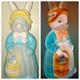 Large Vintage Empire Mrs. Easter Bunny Rabbit 36 Lighted Blow Mold Rare