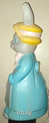 LARGE Vintage EMPIRE Mrs. EASTER Bunny Rabbit 36 Lighted Blow Mold RARE