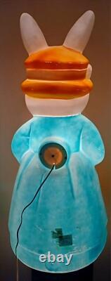 LARGE Vintage EMPIRE Mrs. EASTER Bunny Rabbit 36 Lighted Blow Mold RARE