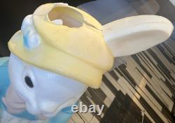 LARGE Vintage EMPIRE Mrs. & Mr. EASTER Bunny Rabbit 36 Lighted Blow Mold RARE LARGE Vintage EMPIRE Mrs. & Mr. EASTER Bunny Rabbit 36 Lighted Blow Mold RARE
