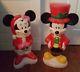Lighted Blow Mold Mickey And Minnie Mouse Christmas Yard Decorations