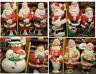 Lot Of 11 Vintage Christmas Lighted Blow Molds Santas Snowman Yard Decor 29-47