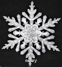 Large 48 Lighted Shimmering Folding Snowflake Led Lights Outdoor Christmas Yard