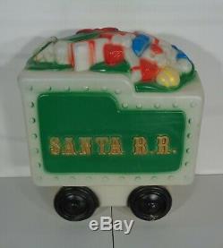 Large Lighted Santa RR Railroad Train Tender Car Blow Mold General Foam Plastics