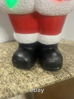 Large Santa Claus Christmas Lighted Blow Mold Weighted Base