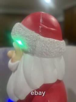 Large Santa Claus Christmas Lighted Blow Mold Weighted Base