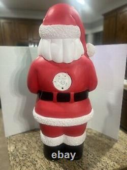 Large Santa Claus Christmas Lighted Blow Mold Weighted Base