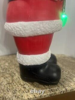 Large Santa Claus Christmas Lighted Blow Mold Weighted Base