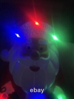 Large Santa Claus Christmas Lighted Blow Mold Weighted Base