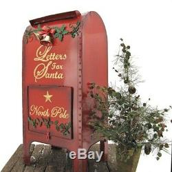 Letters for Santa Mailbox North Pole Indoor/Outdoor Christmas Decor Set of 3