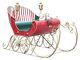 Life-size Christmas Victorian Santa Sleigh Iron Commercial Christmas Decoration