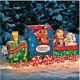 Lighted 3d Rudolph The Red Nosed Reindeer Tinsel Train Outdoor Christmas Decor
