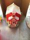 Lighted Blow Mold Christmas School House Yard Decor