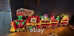 Lighted Christmas Train 24x80 Light Motion Speed Control Yard Decor Holographic