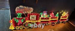 Lighted Christmas Train 24x80 Light Motion Speed Control Yard Decor Holographic