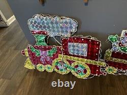 Lighted Christmas Train 24x80 Light Motion Speed Control Yard Decor Holographic