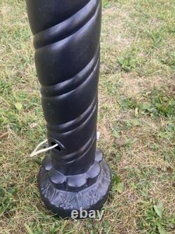 Lot Of 2 Blow Mold Halloween Pumpkin Black Candle Sunhill Lighted 36 USA RARE