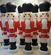 Lot Of 6 Rare Vintage Blow Mold 38 Red Tpi Nutcracker Xmas -htf