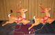 Lot Of 2 Christmas Blow Mold Empire Reindeer With Stand And Antler 35