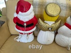 Lot of 5 Vintage 18 Blow Molds Lighted Tested And Working