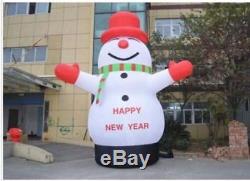 Lovely Giant Outdoor Christmas Inflatable Snowman for Christmas Decoration 3M