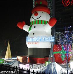 Lovely Giant Outdoor Christmas Inflatable Snowman for Christmas Decoration 8M