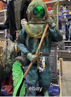 Lowes Haunted Living 6-ft Animated Haunted Deep Sea Diver Animatronic Prop 2024