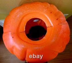 Lrg! Vntage Halloween Blow Mold Black Cat On A Pumpkin 35tall -shipping Info Lrg! Vntage Halloween Blow Mold Black Cat On A Pumpkin 35tall -shipping Info