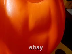 Lrg! Vntage Halloween Blow Mold Black Cat On A Pumpkin 35tall -shipping Info Lrg! Vntage Halloween Blow Mold Black Cat On A Pumpkin 35tall -shipping Info
