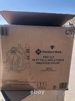 Member's Mark Pre-Lit 12' Tall Inflatable Haunted House Airblown Archway Tunnel