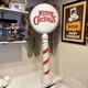 Merry Christmas Reindeer Parking Pole Sign 52 Lighted Blow Mold Double Sided