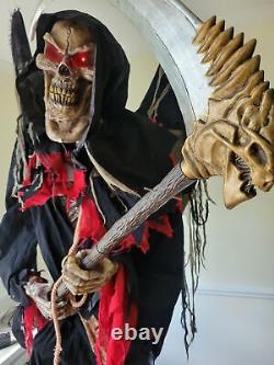 Morris winged reaper life-size Halloween prop animated scary light up decor